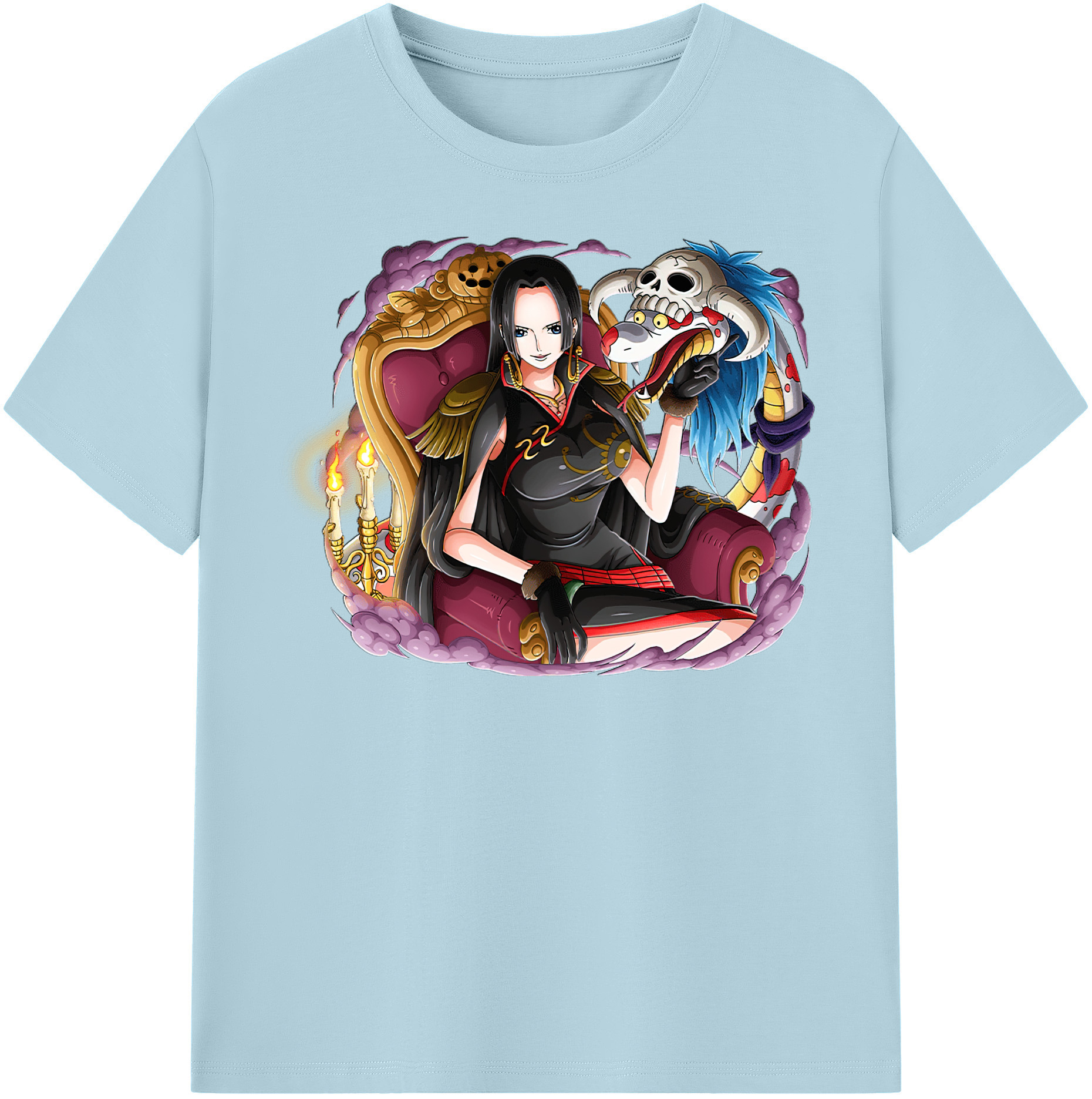 ワンピース ボア・ハンコック ONE PIECE Boa·Hancock 綿100％半袖Tシャツ（フロントプリント）